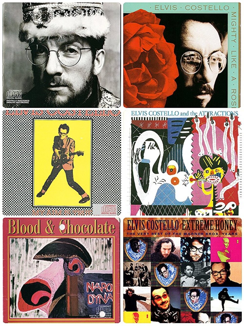 6 ELVIS COSTELLO CD Lot
